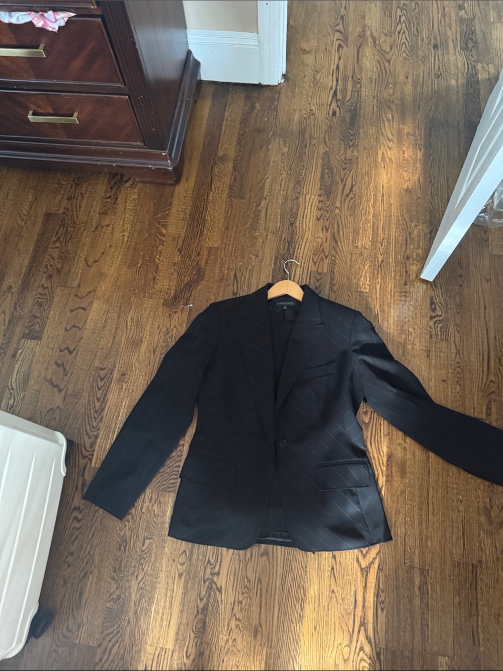 Anne Klein Black Blazer Jacket pantsuit set